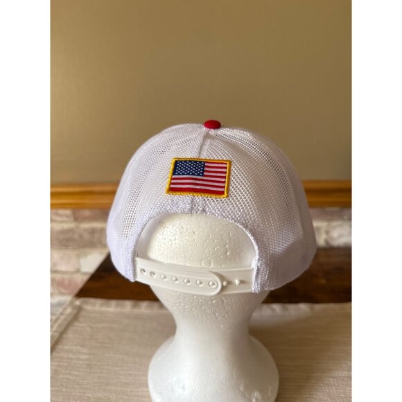 Napa Logo Blue & White Mesh Snapback Cap Amercian Flag - Picture 5 of 15